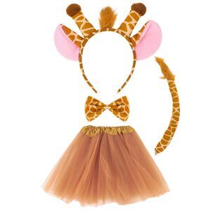 1717 Giraffe Costume Set, Giraffe Ears Headband Horns Headband,